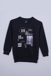 NEXT KIDS BLACK LOS ANGELES PRINTED SWEATSHIRT - Smgarment's